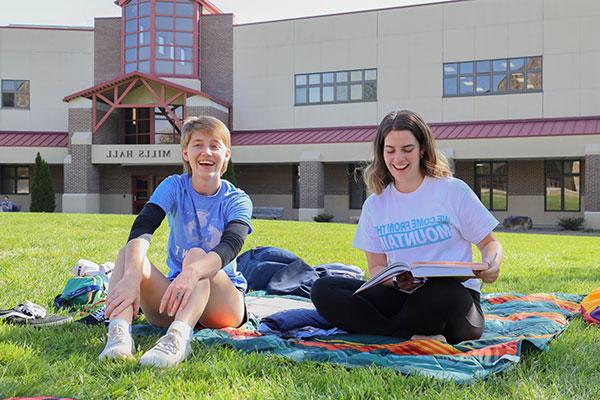 students on grass